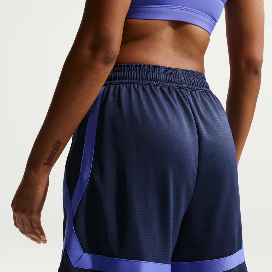 Nike Crossover Dri-FIT basketbalshorts voor dames (13 cm) Blauw - Foto 2