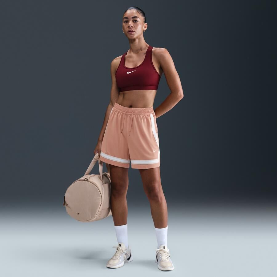 Nike Crossover Dri-FIT basketbalshorts voor dames (13 cm) Roze - Foto 4