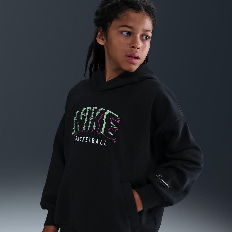 Nike Culture of Basketball fleecehoodie voor kids Zwart - Foto 4
