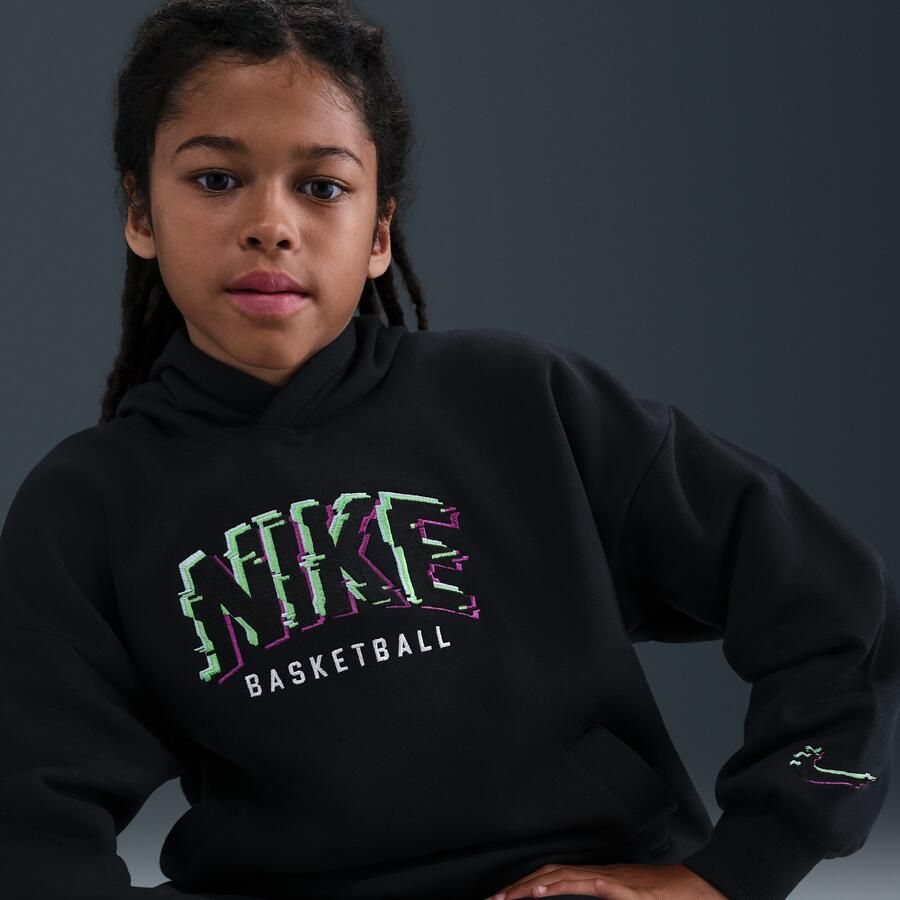 Nike Culture of Basketball fleecehoodie voor kids Zwart - Foto 2