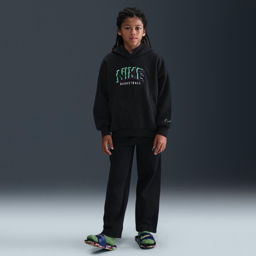Nike Culture of Basketball fleecehoodie voor kids Zwart - Foto 3