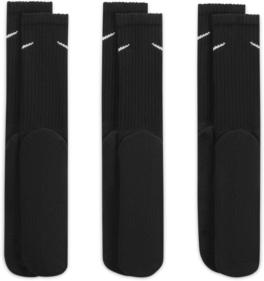 Nike Cushioned Crew trainingssokken (3 paar) Zwart - Foto 3