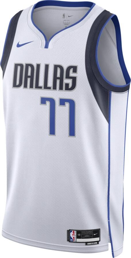 Nike Dallas Mavericks Association Edition 2022 23 Dri-FIT Swingman NBA-jersey voor heren Wit - Foto 5