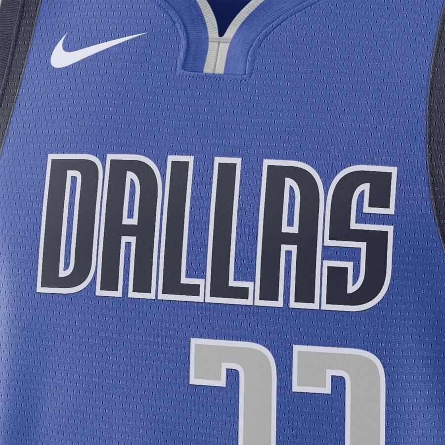 Nike Dallas Mavericks Icon Edition 2022 23 Dri-FIT Swingman NBA-jersey voor heren Blauw - Foto 3