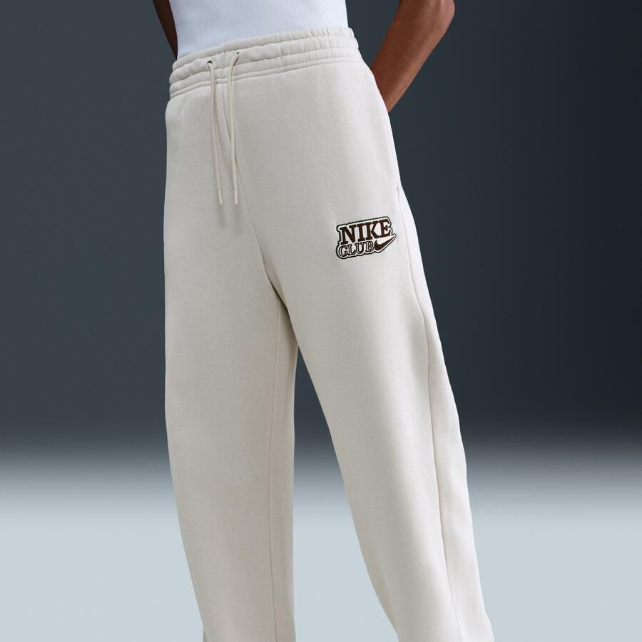 Nike damesbroek met hoge taille en wijde pijpen Bruin