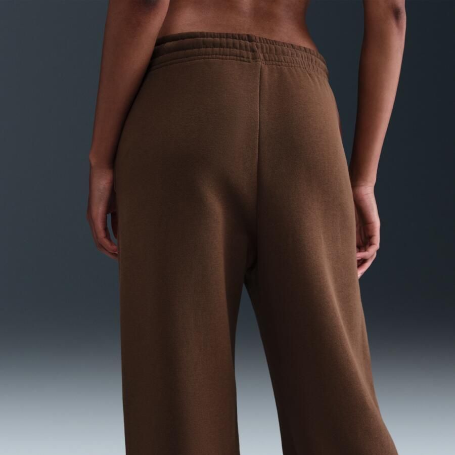 Nike damesbroek met hoge taille en wijde pijpen Bruin - Foto 2