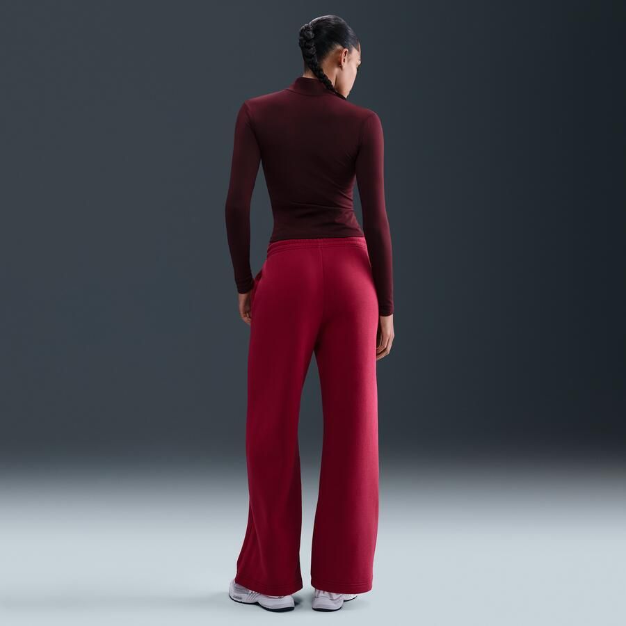 Nike damesbroek met hoge taille en wijde pijpen Rood - Foto 3