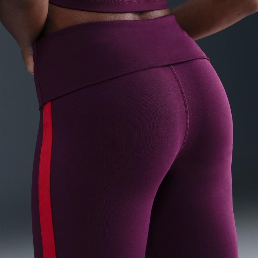 Nike damesbroek met hoge taille Rood - Foto 2