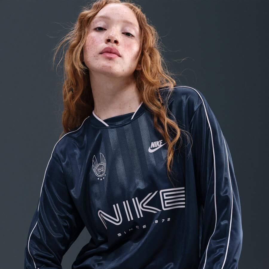 Nike damestop van jersey met lange mouwen Blauw - Foto 2