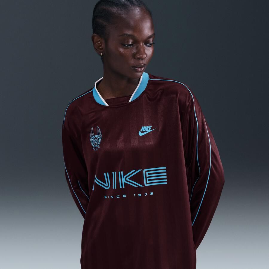 Nike damestop van jersey met lange mouwen Rood - Foto 4