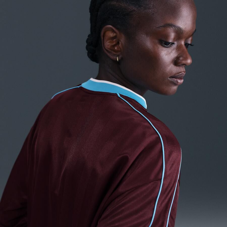 Nike damestop van jersey met lange mouwen Rood