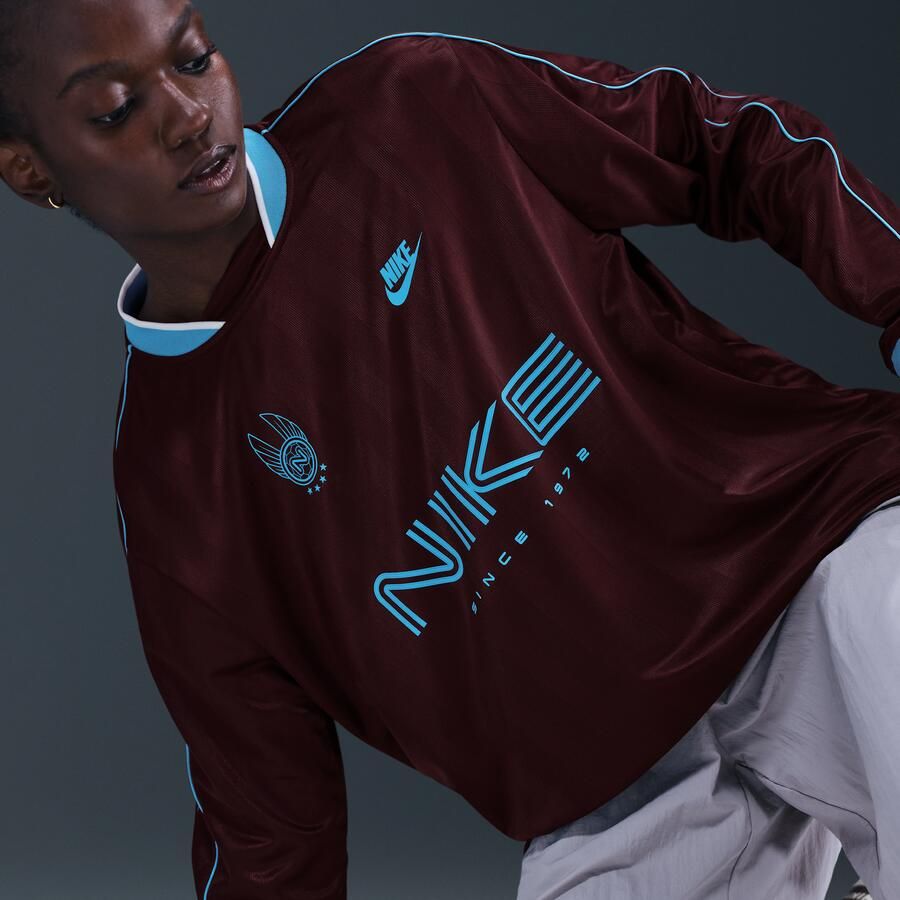 Nike damestop van jersey met lange mouwen Rood - Foto 2