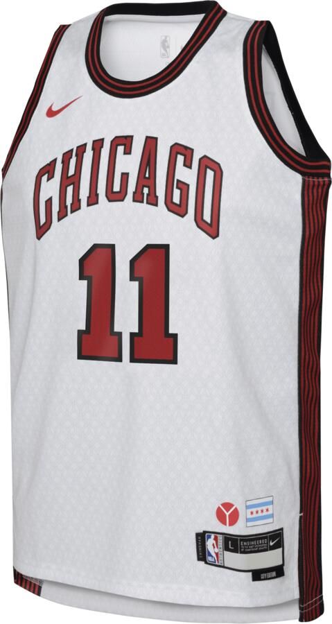Nike Demar Derozan Chicago Bulls City Edition Swingman NBA-jersey met Dri-FIT voor kids Wit