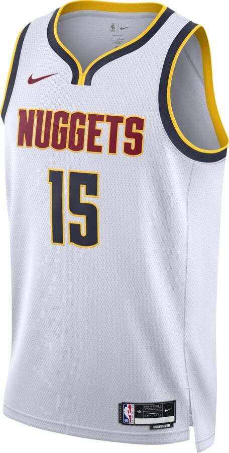 Nike Denver Nuggets Association Edition 2022 23 Dri-FIT Swingman NBA-jersey voor heren Wit - Foto 5