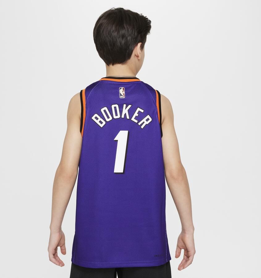 Nike Devin Booker Phoenix Suns Swingman NBA-jersey met Dri-FIT voor kids Paars - Foto 4
