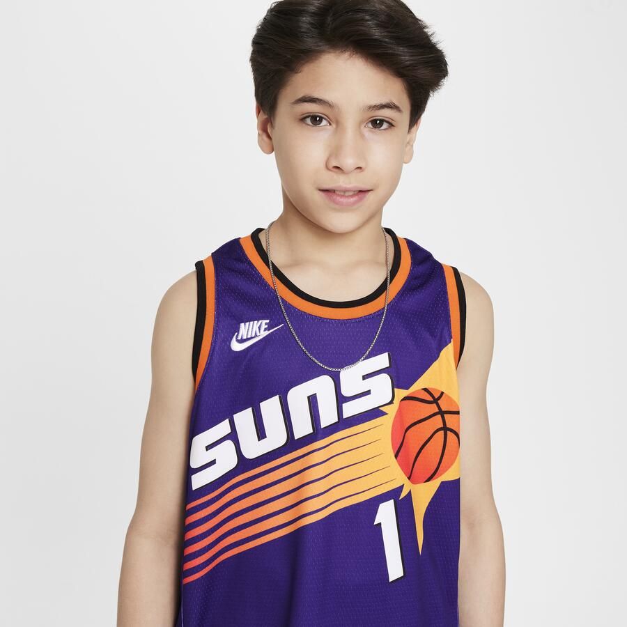 Nike Devin Booker Phoenix Suns Swingman NBA-jersey met Dri-FIT voor kids Paars