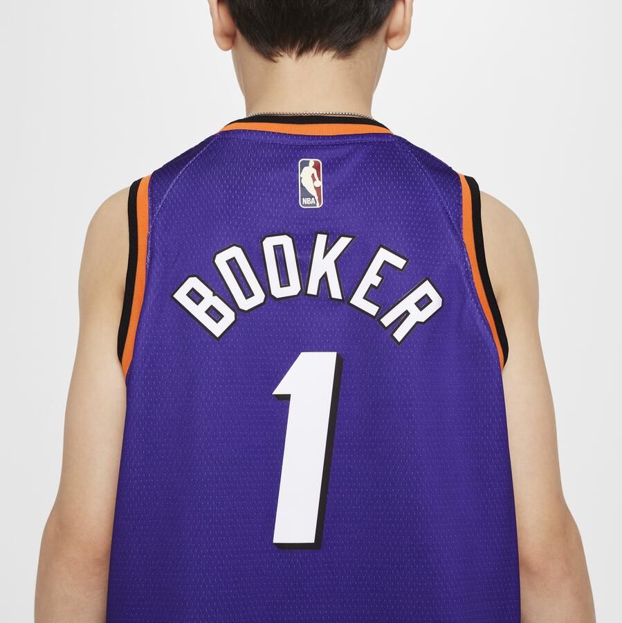 Nike Devin Booker Phoenix Suns Swingman NBA-jersey met Dri-FIT voor kids Paars - Foto 3