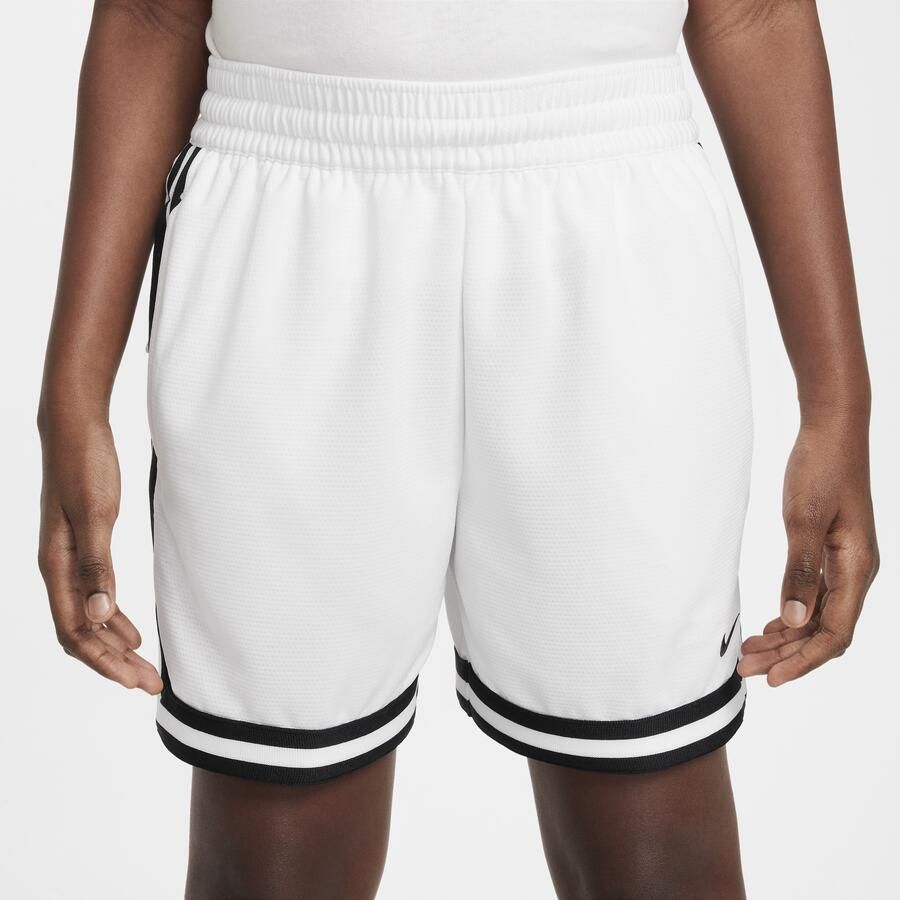 Nike DNA basketbalshorts voor kids (13 cm) Wit - Foto 2