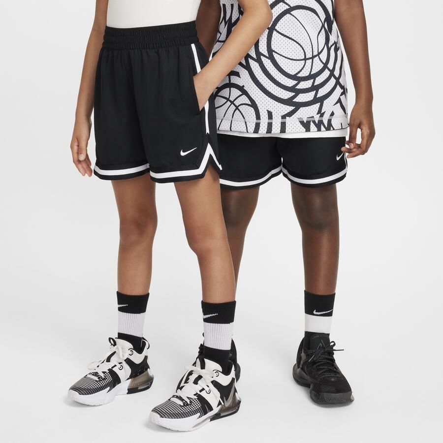Nike DNA basketbalshorts voor kids (13 cm) Zwart - Foto 3