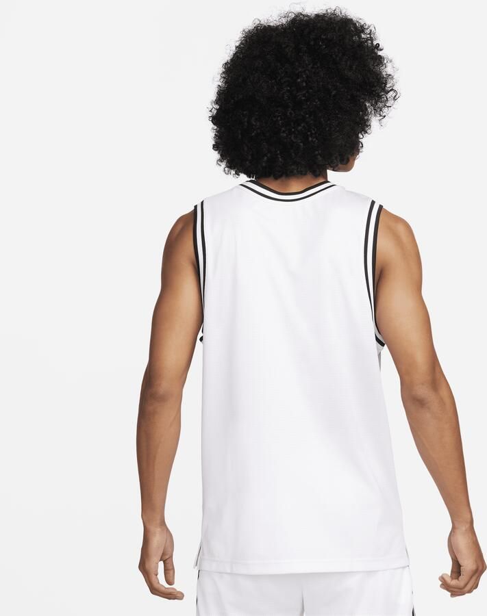 Nike DNA Dri-FIT basketbaljersey voor heren Wit - Foto 4