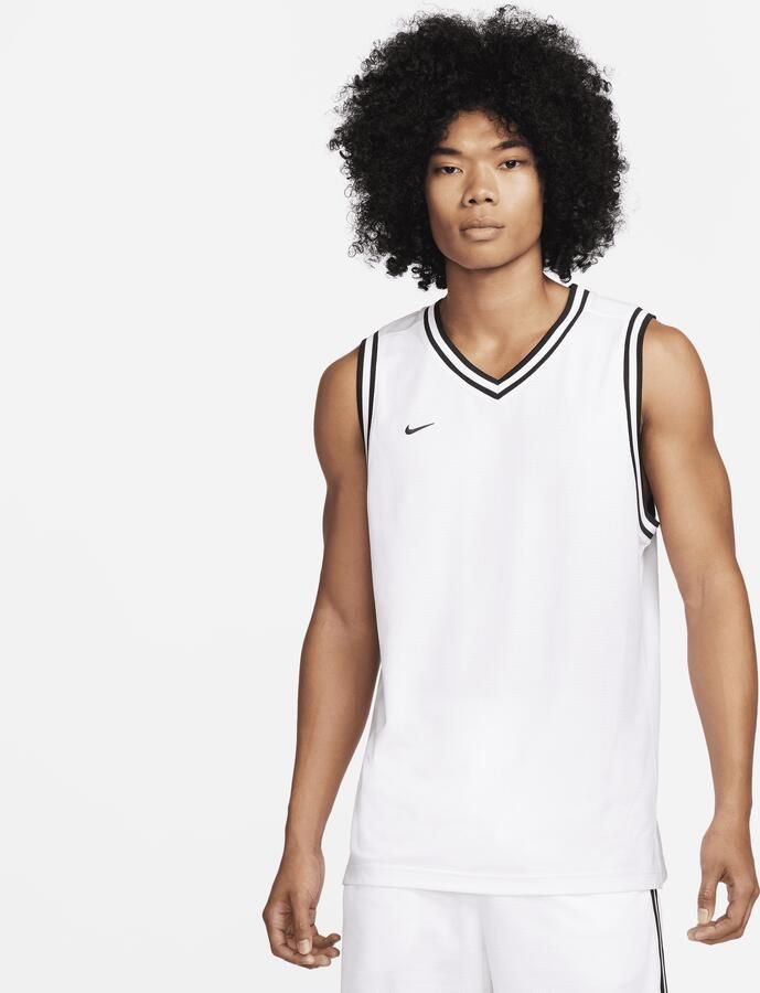 Nike DNA Dri-FIT basketbaljersey voor heren Wit - Foto 3