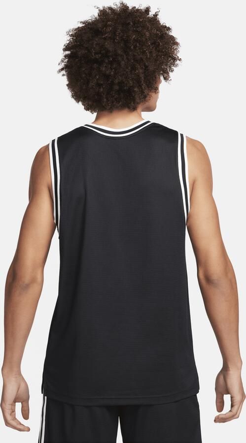 Nike DNA Dri-FIT basketbaljersey voor heren Zwart - Foto 5