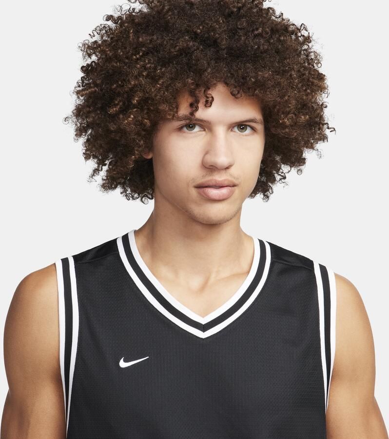 Nike DNA Dri-FIT basketbaljersey voor heren Zwart
