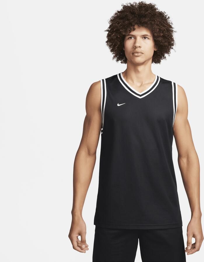 Nike DNA Dri-FIT basketbaljersey voor heren Zwart - Foto 3