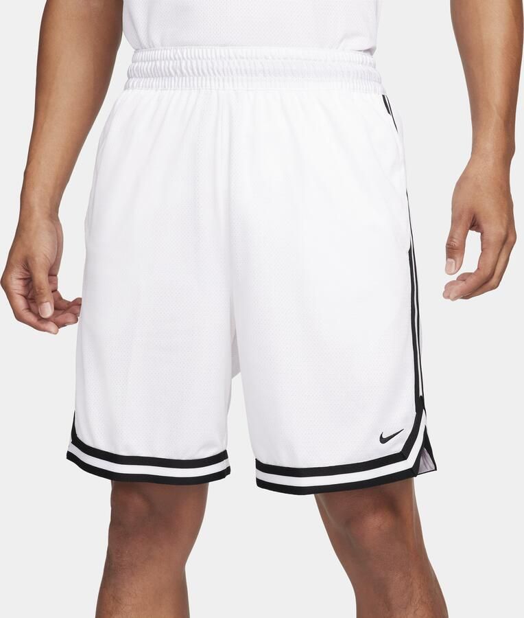 Nike DNA Dri-FIT basketbalshorts voor heren (21 cm) Wit - Foto 4