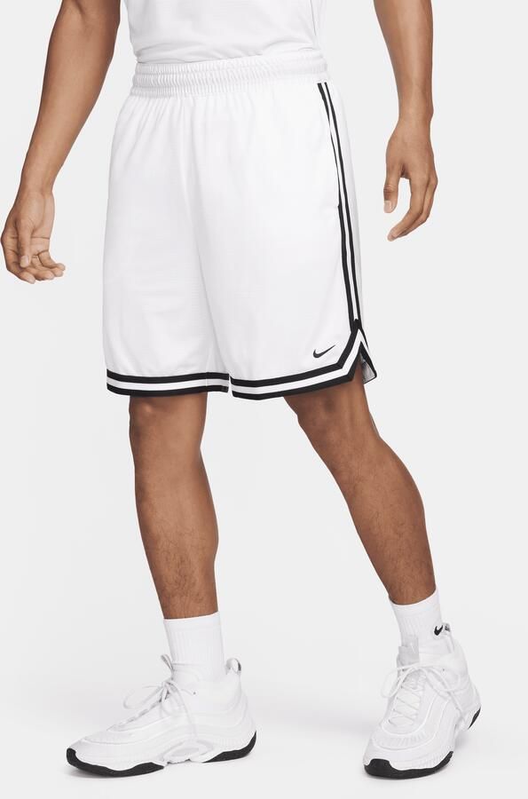 Nike DNA Dri-FIT basketbalshorts voor heren (21 cm) Wit - Foto 3