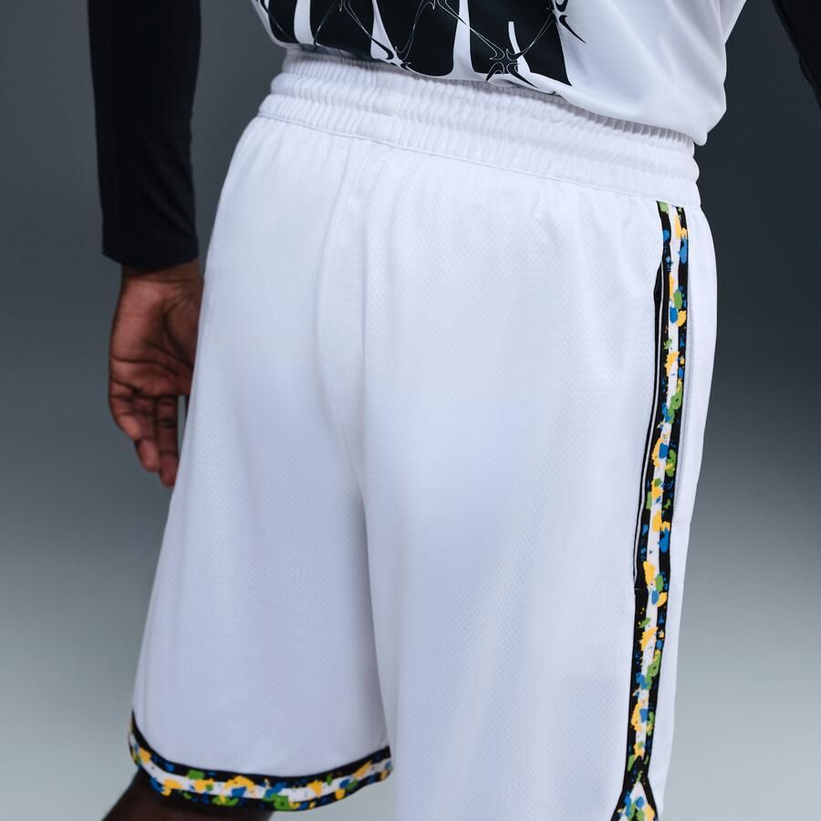 Nike DNA Dri-FIT basketbalshorts voor heren (21 cm) Wit - Foto 2