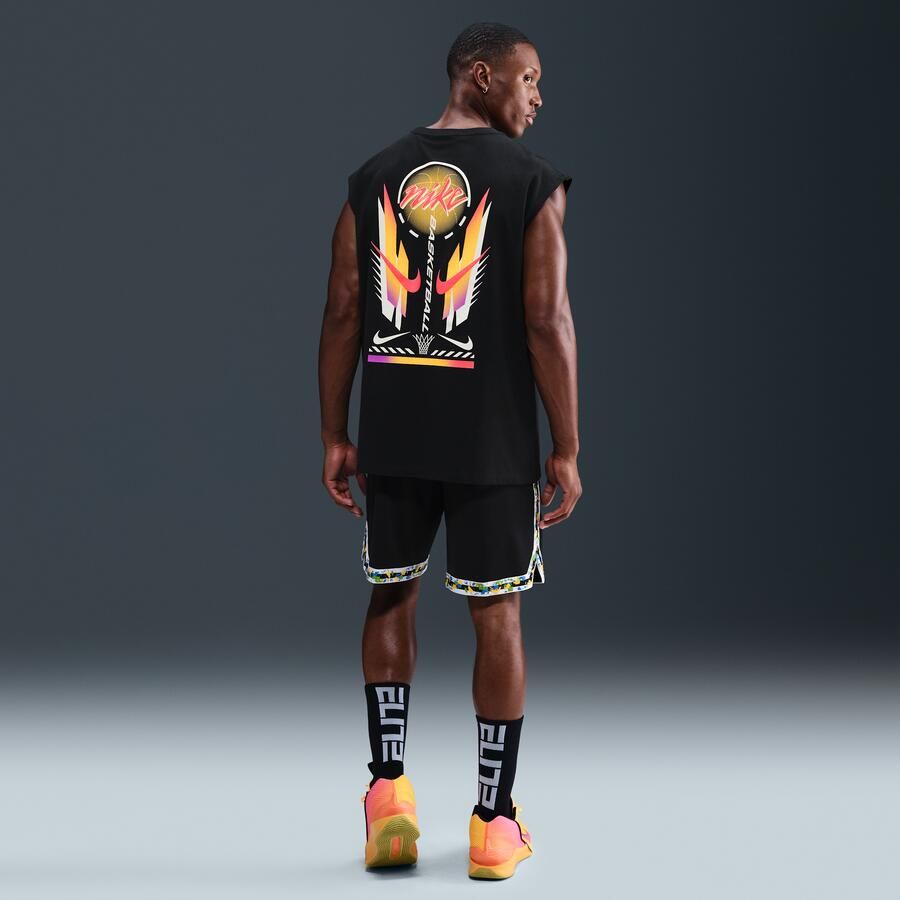 Nike DNA Dri-FIT basketbalshorts voor heren (21 cm) Zwart - Foto 3