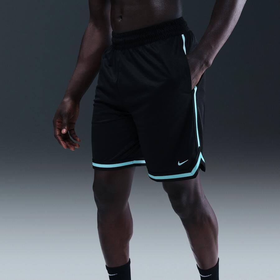 Nike DNA Dri-FIT basketbalshorts voor heren (21 cm) Zwart