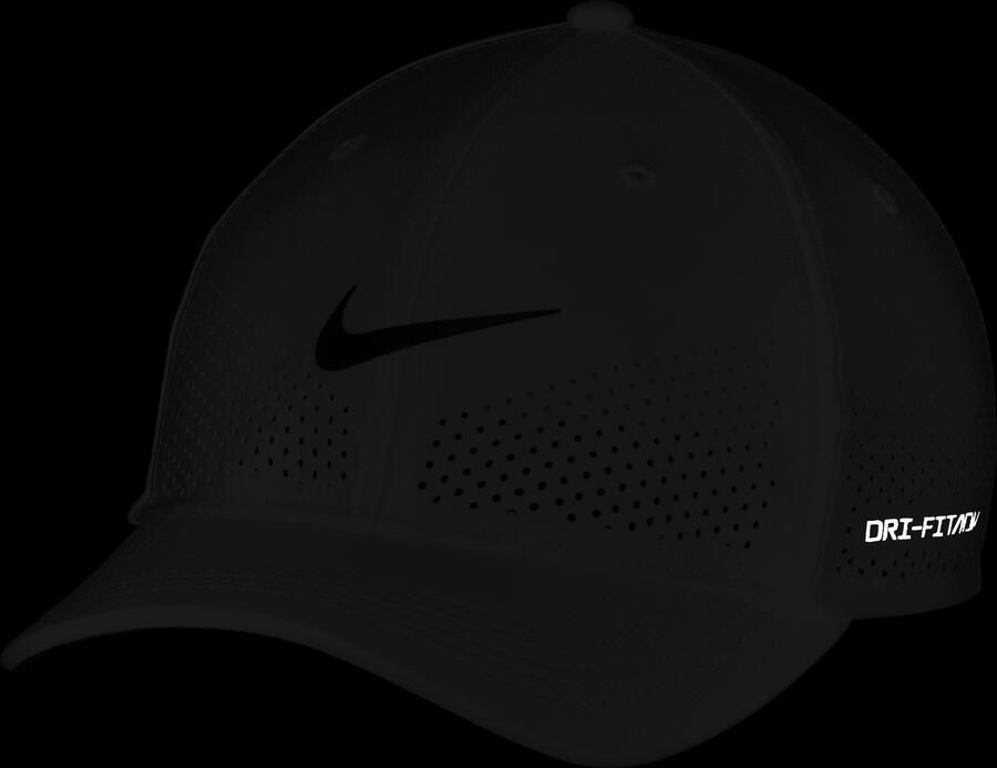 Nike Dri-FIT ADV Rise gestructureerde SwooshFlex pet Wit - Foto 2