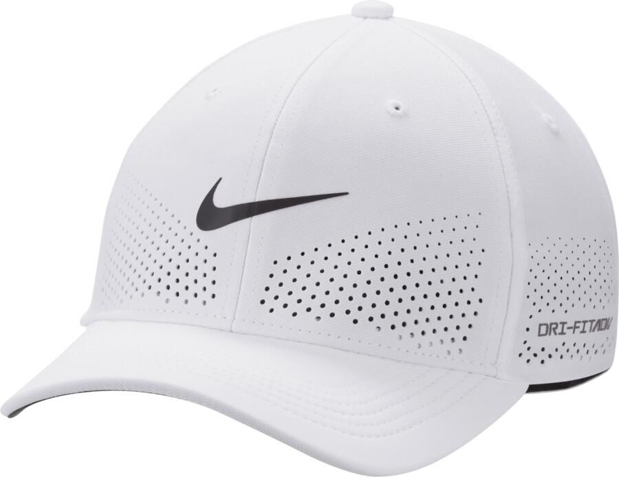 Nike Dri-FIT ADV Rise gestructureerde SwooshFlex pet Wit