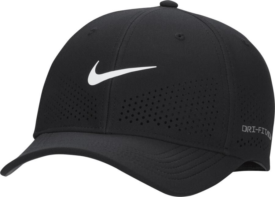 Nike Dri-FIT ADV Rise gestructureerde SwooshFlex pet Zwart