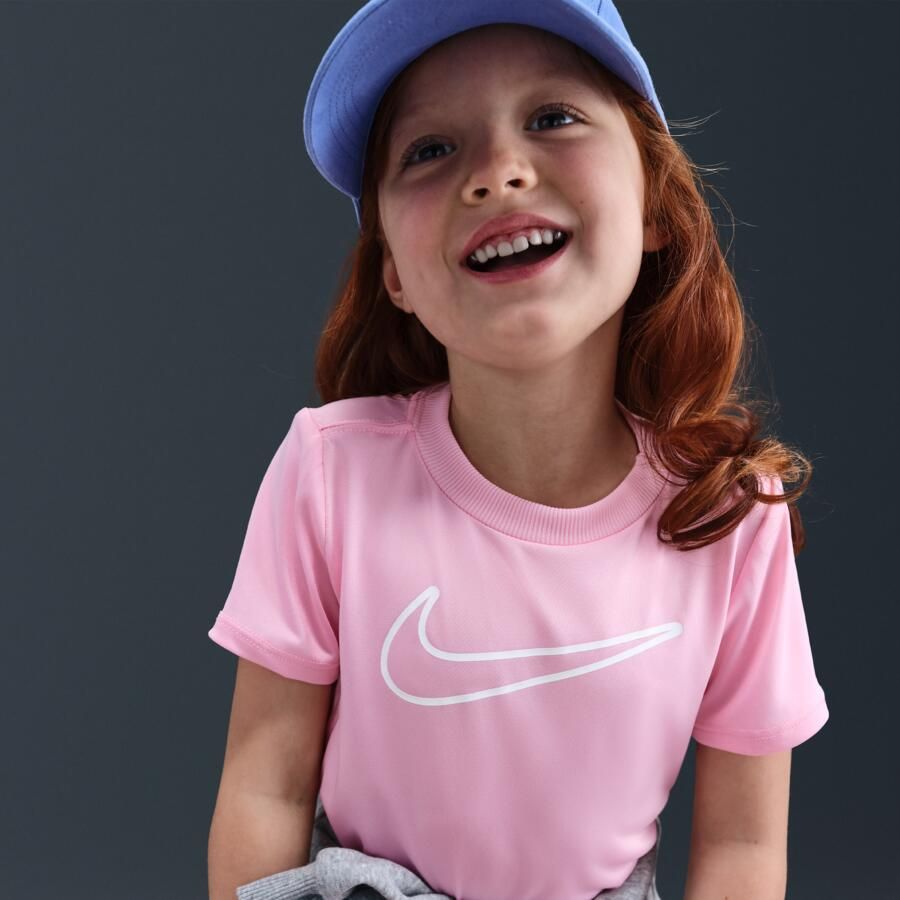 Nike Dri-FIT All Day Play T-shirt voor peuters Roze - Foto 2