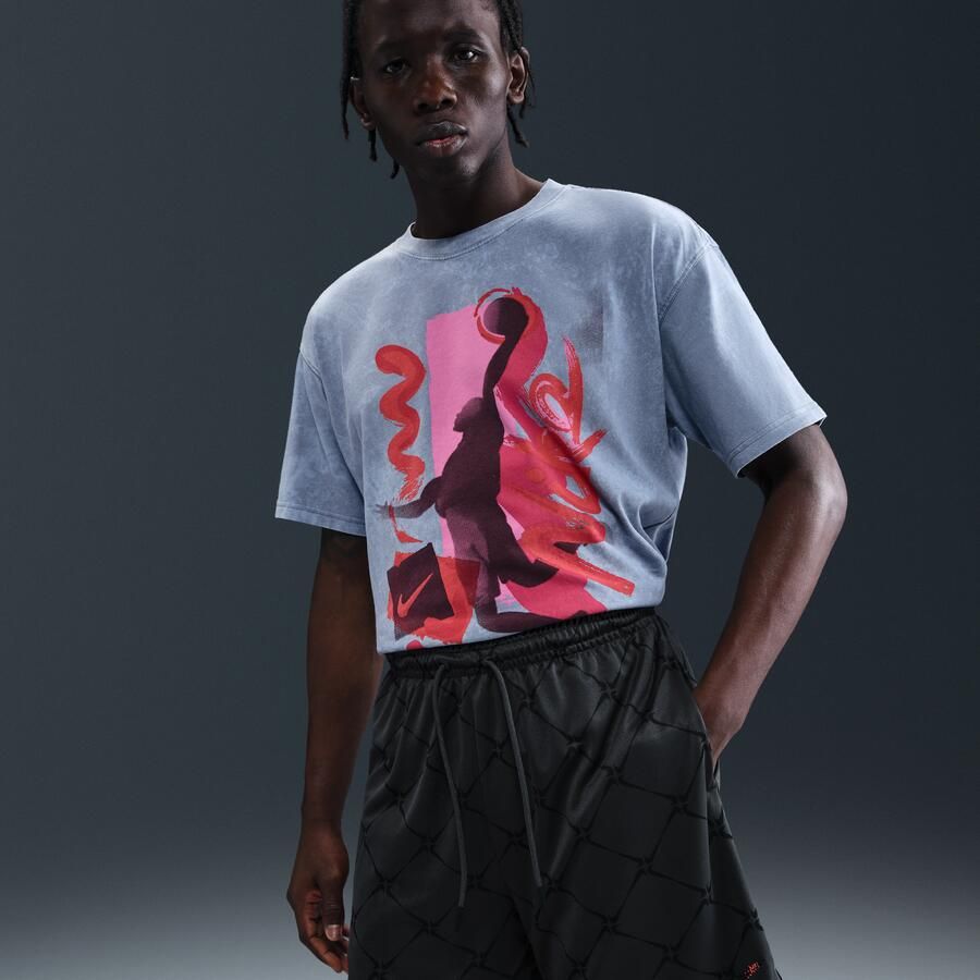 Nike Dri-FIT basketbalshorts voor heren (15 cm) Grijs