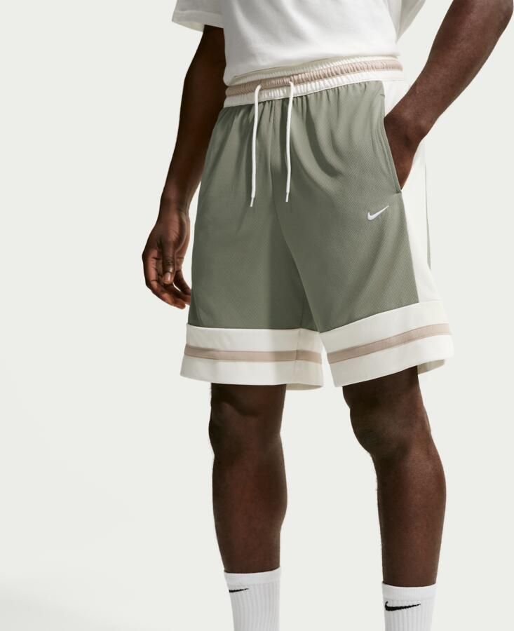 Nike Dri-FIT basketbalshorts voor heren (21 cm) Grijs