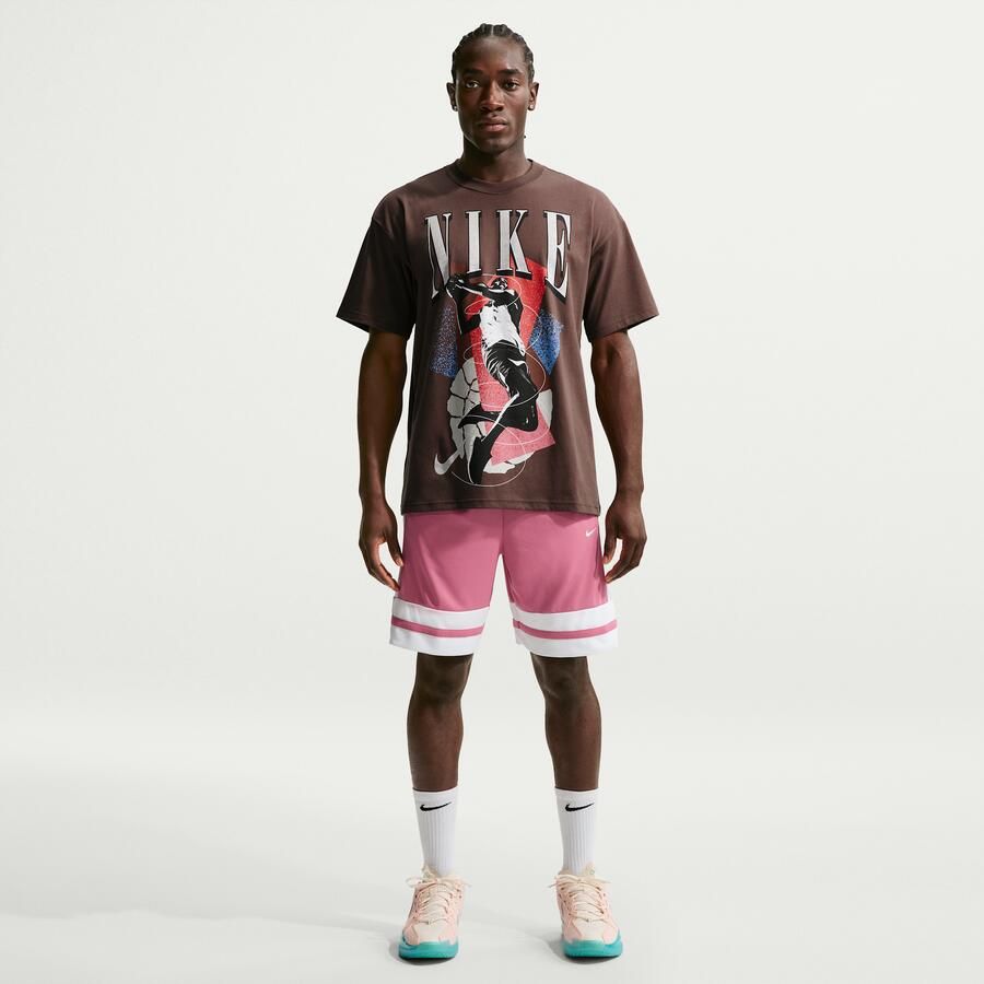 Nike Dri-FIT basketbalshorts voor heren (21 cm) Roze - Foto 4