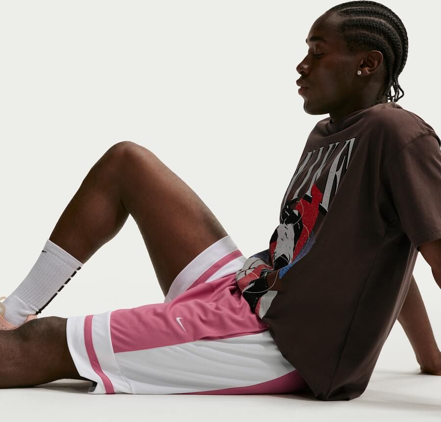 Nike Dri-FIT basketbalshorts voor heren (21 cm) Roze