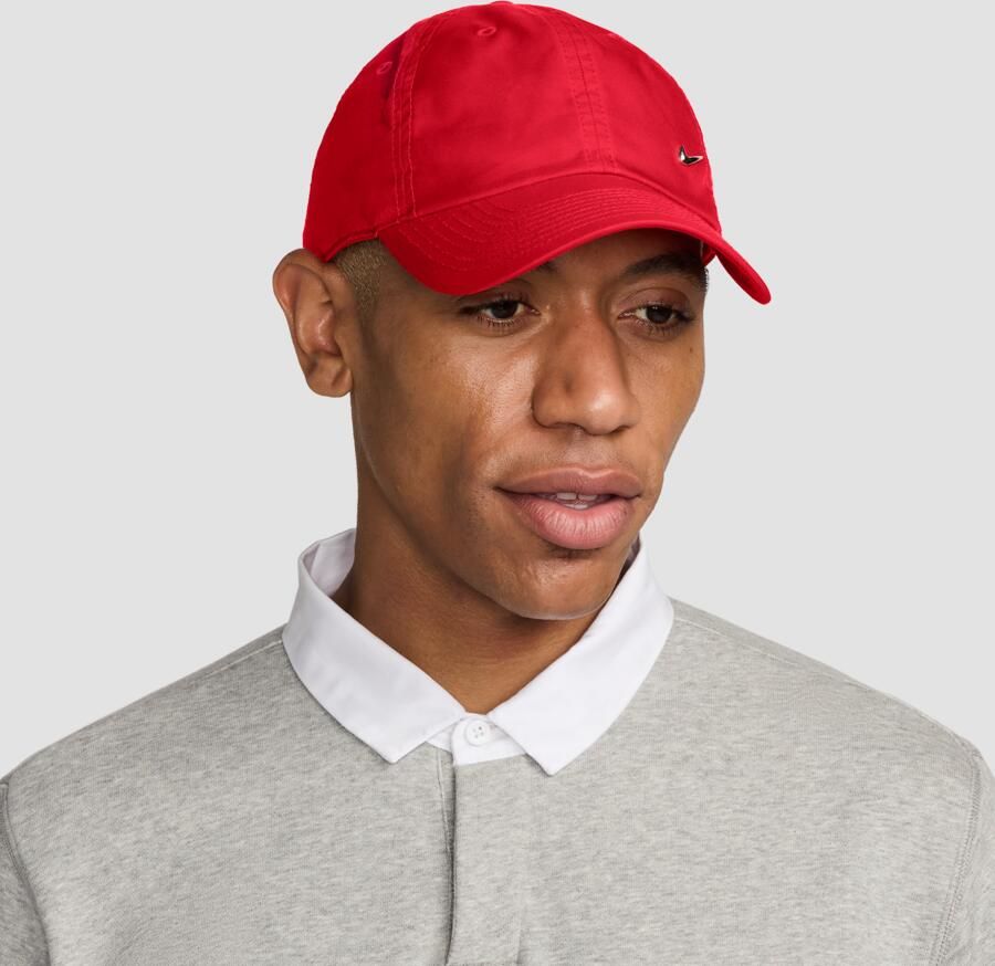 Nike Dri-FIT Club ongestructureerde pet met metalen Swoosh Rood - Foto 2