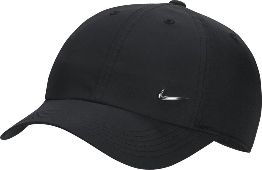 Nike Dri-FIT Club ongestructureerde pet met metalen Swoosh voor kids Zwart