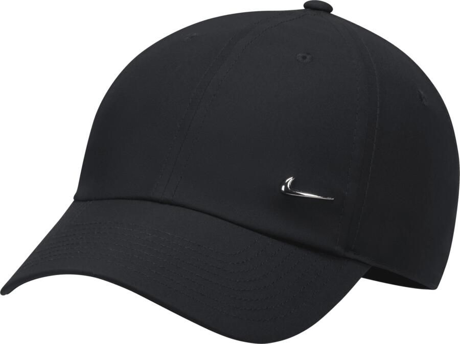 Nike Dri-FIT Club ongestructureerde pet met metalen Swoosh Zwart