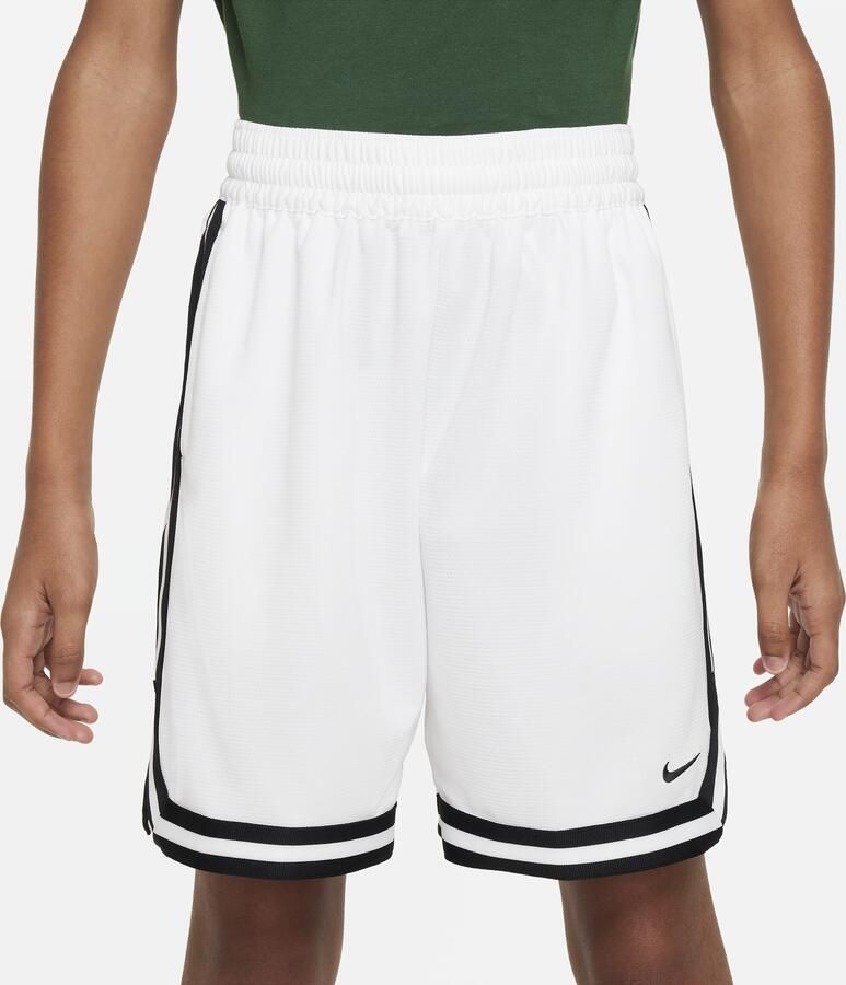 Nike Dri-FIT DNA basketbalshorts voor jongens Wit - Foto 4