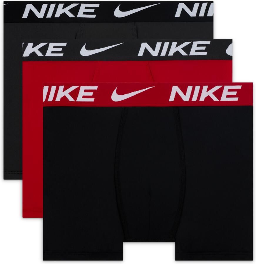 Nike Dri-FIT Essentials boxershorts voor kids (3 stuks) Rood - Foto 3