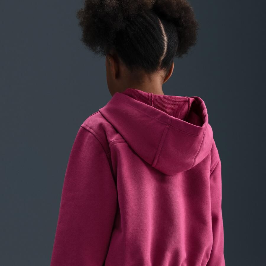 Nike Dri-FIT Essentials Pro hoodie met rits over de hele lengte voor kleuters Roze