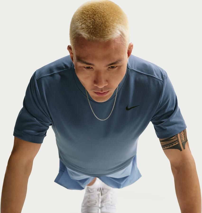 Nike Dri-FIT Fitness T-shirt voor heren Blauw - Foto 2