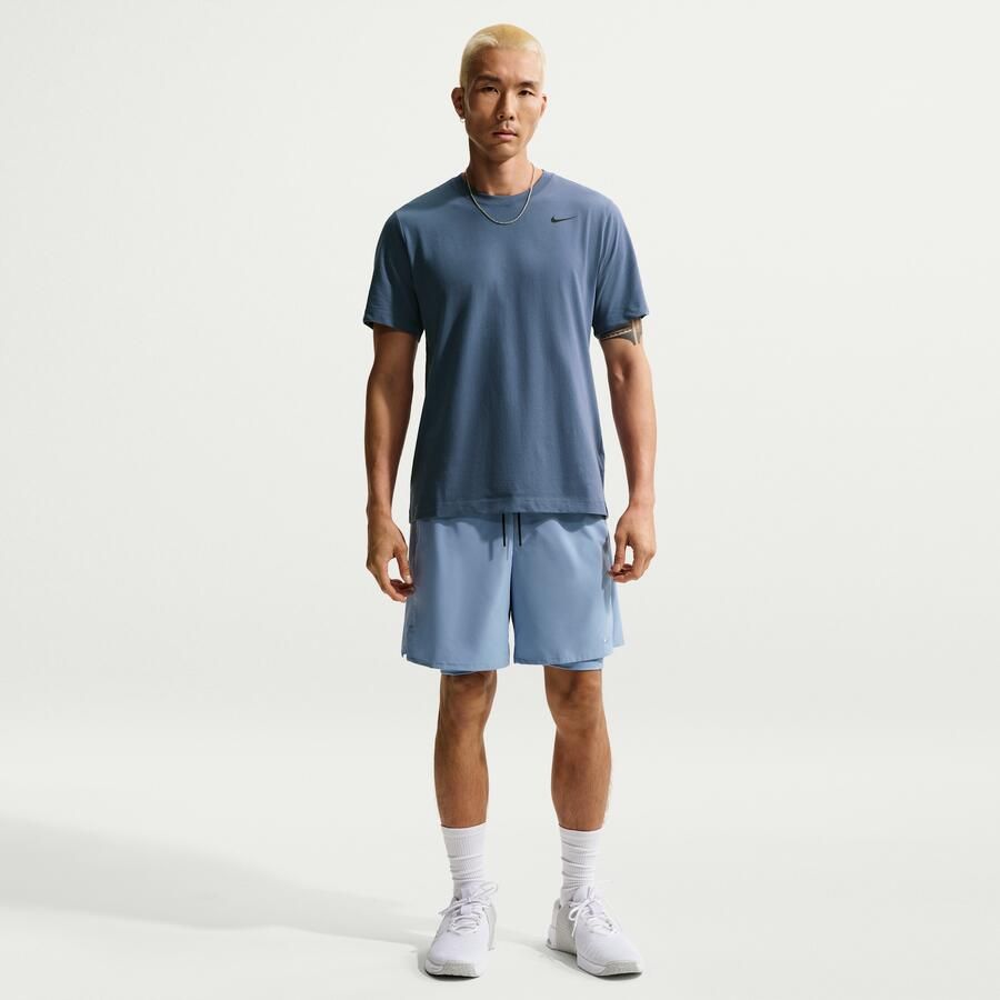 Nike Dri-FIT Fitness T-shirt voor heren Blauw
