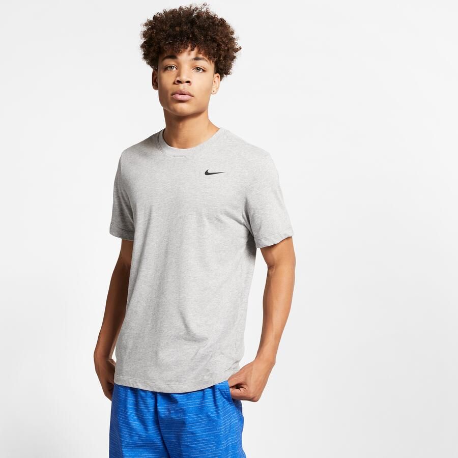 Nike Dri-FIT Fitness T-shirt voor heren Grijs - Foto 4